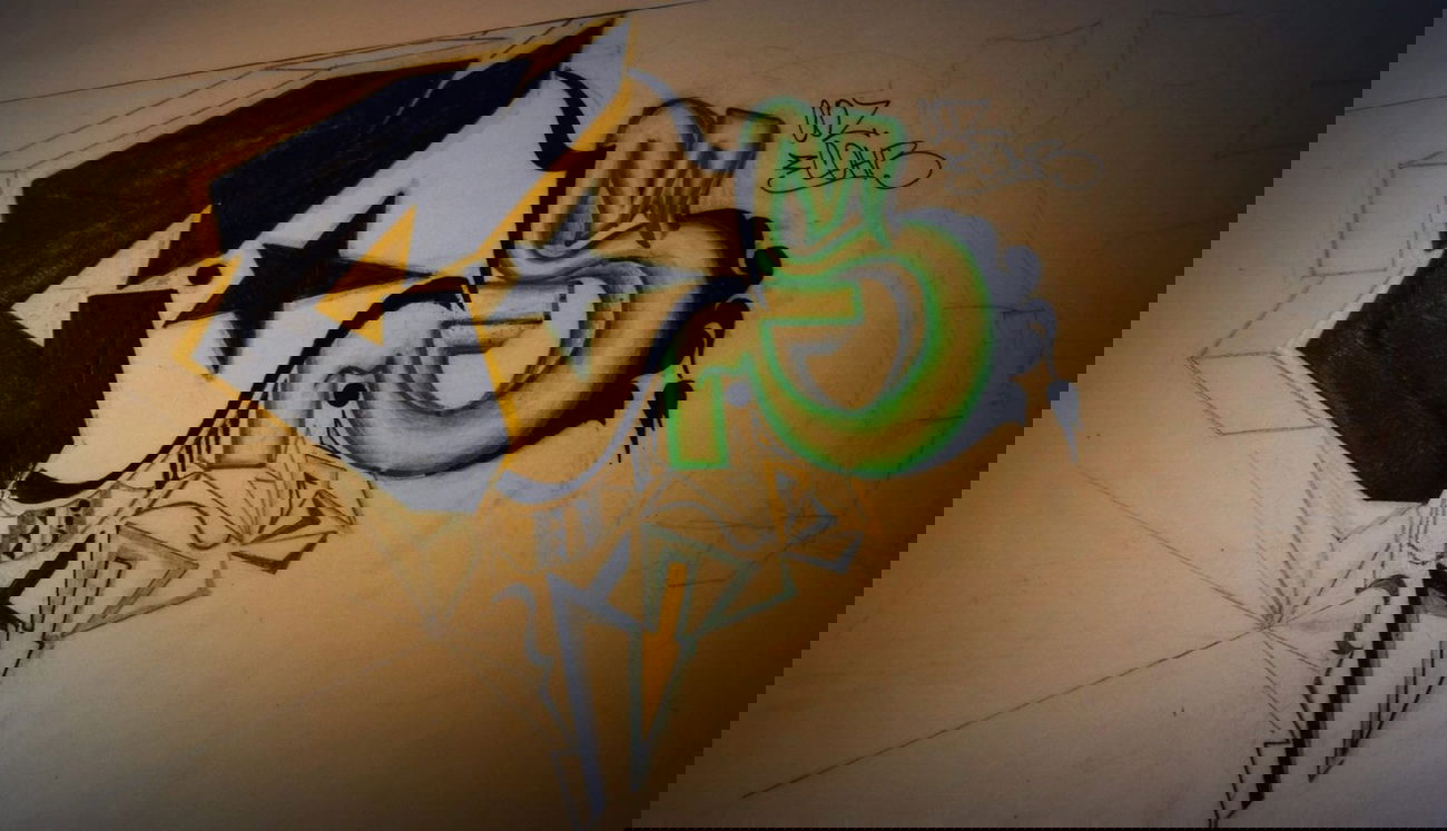 Graffiti Sketch in Okres P?Erov - Photo by Cohb - cos, cohb (2014)