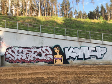 Graffiti Wall - Photo by Coler - stade, wang, колер (2019)