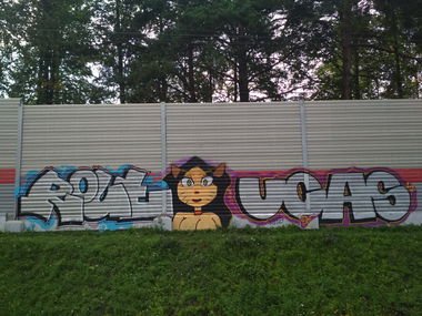 Graffiti Wall - Photo by Coler - rout, wang, koler (2019)