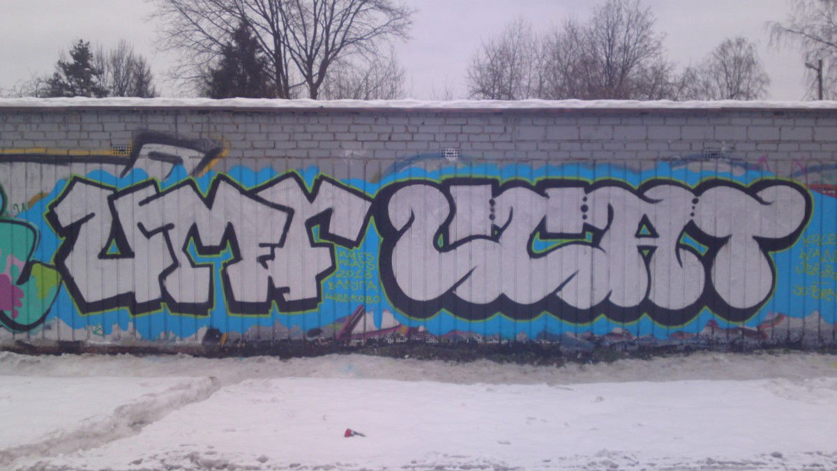 Graffiti Bombing in Russia - Photo by Coler - umf, ucat, ucas