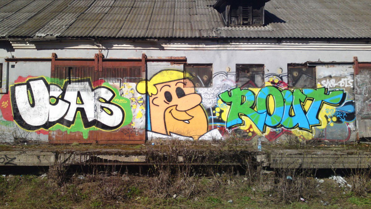 Graffiti Bombing in Russia - Photo by Coler - coler, wang, rout