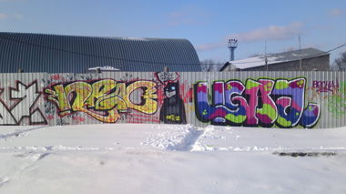 Graffiti Bombing in Russia - Photo by Coler - jeff, coler, wang