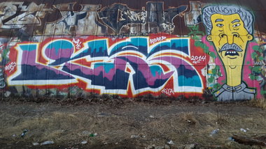 Graffiti Wall - Photo by Coler - ucas, crew, ????? (2014)