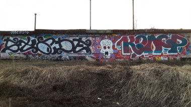 Graffiti Wall - Photo by Coler - stade, stader, wang (2014)