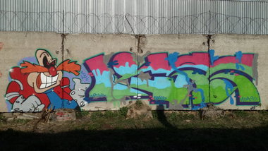 Graffiti Wall - Photo by Coler - UCAS, CREW, ucats (2014)