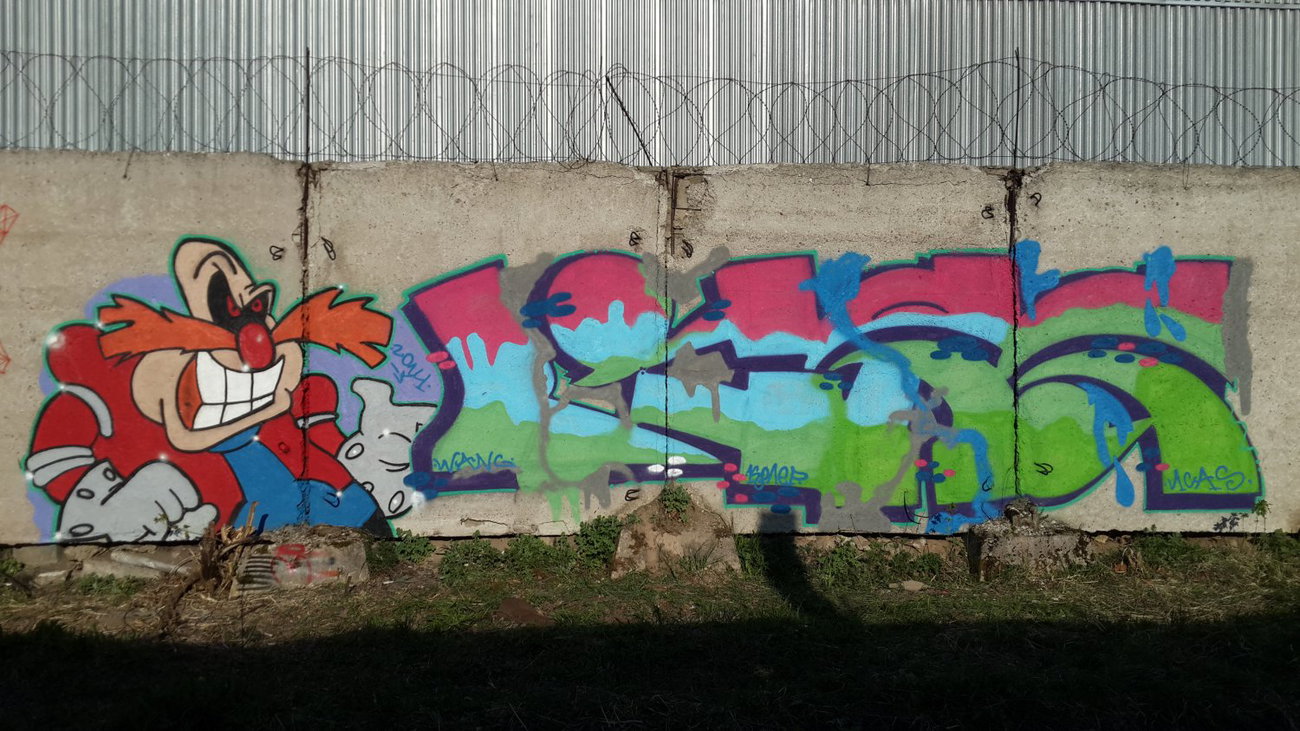 Graffiti Wall - Photo by Coler - UCAS, CREW, ucats (2014)