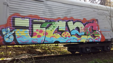 Graffiti Train - Photo by Coler - Ucas, crew, ucas (2015)