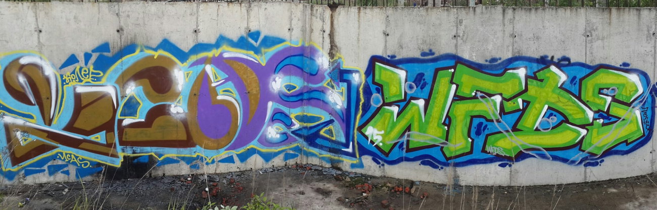 Graffiti Wall - Photo by Coler - ucas, ucas, crew