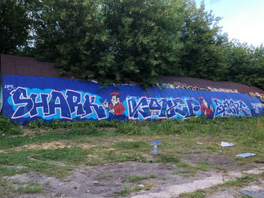 Graffiti Wall - Photo by Coler - shark, koler, bars (2020)