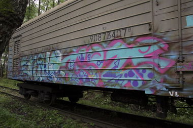 Graffiti Train - Photo by Coler - sniker, coler, stader (2015)