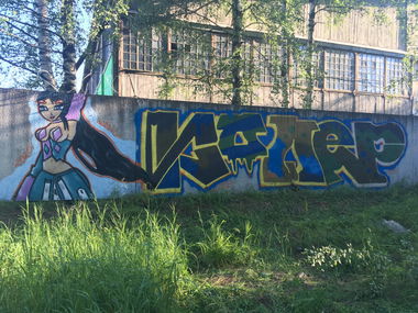 Graffiti Wall - Photo by Coler - wang, koler, coler (2020)