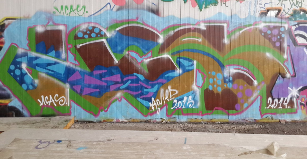 Graffiti Wall - Photo by Coler - Ucas, crew, ucas (2015)