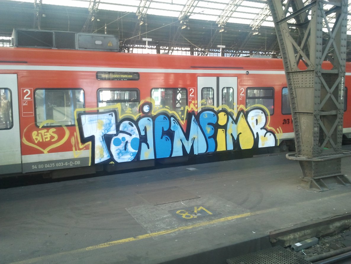 Graffiti Train - Photo by Cologne_Spotters - TAJ, CME, IMR