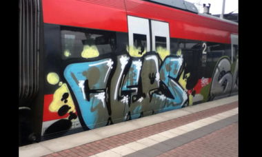 Graffiti Train - Photo by Cologne_Spotters - cleps