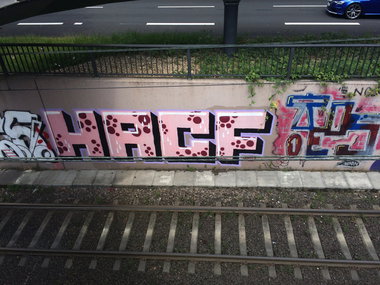 Graffiti Wall in Köln zoo - Photo by Colonia96 - hacf, köln, rip