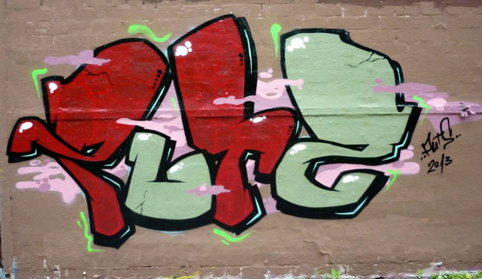 Graffiti Wall in Düsseldorf - Photo by ColorRangers - Putz, CRS, Düsseldorf (2013)