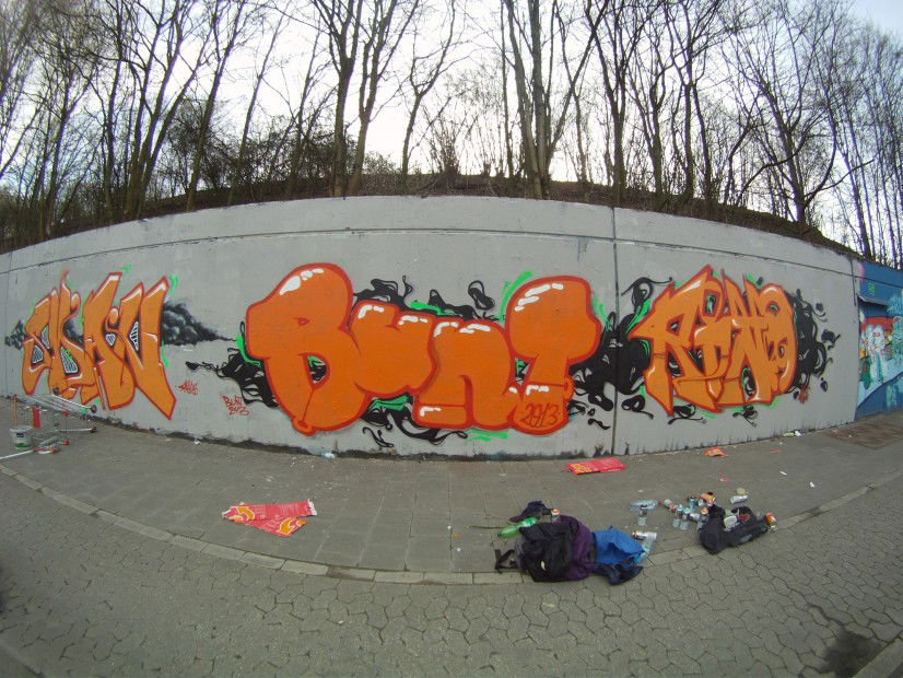 Graffiti Wall - Photo by ColorRangers - Bunt243, Bunt, CRS (2013)