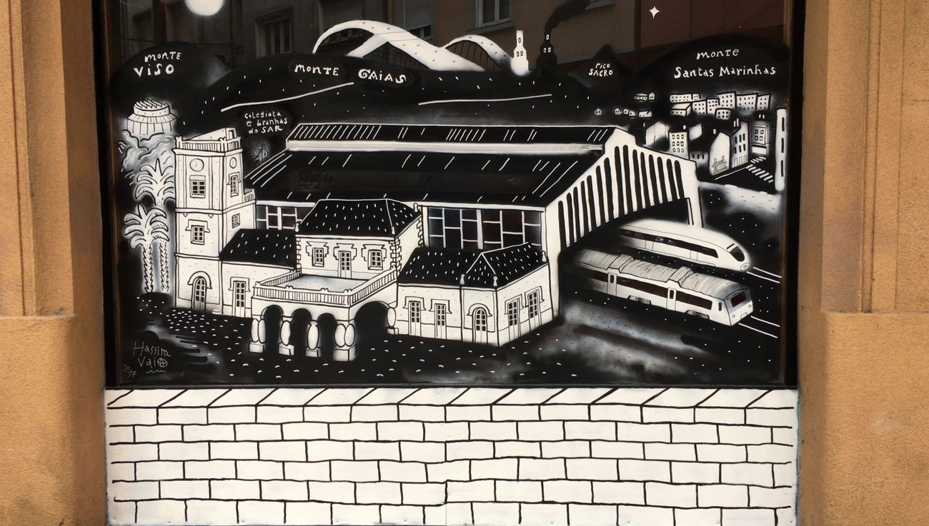 Graffiti Wall in Rua brion 4 santiago de compostela - Photo by Consafos - molotow, one4all, spray (2017)