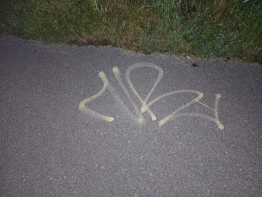 Graffiti Bombing in Ange plats - Photo by Coolakillen