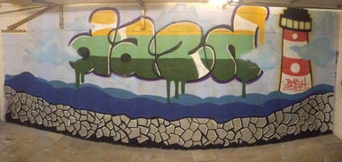 Graffiti Wall - Photo by Coolpix510 - Bashdashhallhome