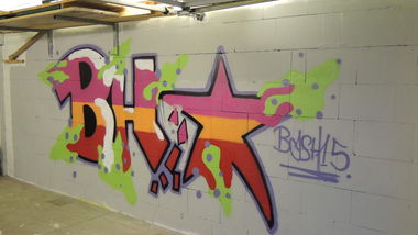 Graffiti Wall - Photo by Coolpix510 - FastFertigBashWeiß, fehlt, Legal