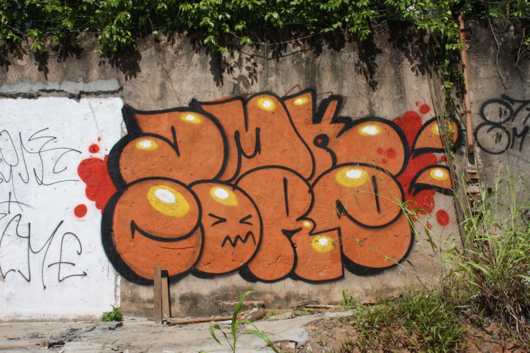 Graffiti Bombing in Salvador - Photo by Core - Dimak, Core, Corexplosion