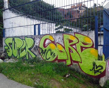 Graffiti Bombing in Salvador - Photo by Core - Core, Super, Corexplosion