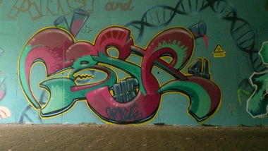 Graffiti Wall in Homburg - Photo by Cose41