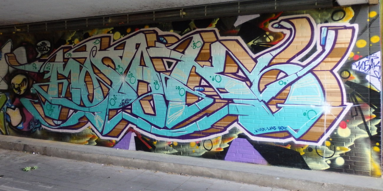 Graffiti Wall - Photo by CosmicSven - Mosak, Vamos, Knut (2016)