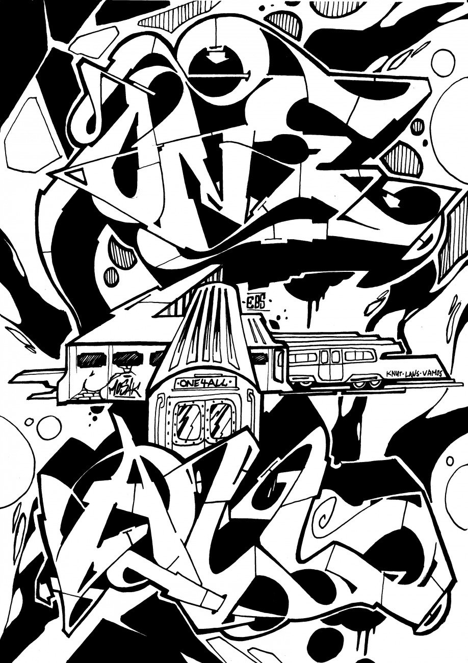 Graffiti Wall - Photo by CosmicSven - Mosak, ebs (2016)