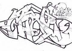 Graffiti Sketch - Photo by CosmicSven - Mosak, EBS (2015)