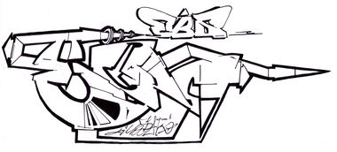 Graffiti Sketch - Photo by CosmicSven - Mosak, knut, lans (2015)