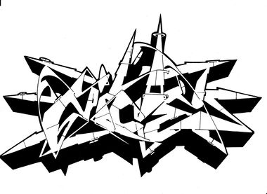 Graffiti Wall - Photo by CosmicSven - mosak, ebs, nice (2016)