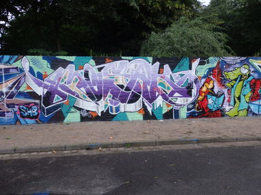 Graffiti Wall - Photo by CosmicSven - mosak, wonka, ebs (2016)