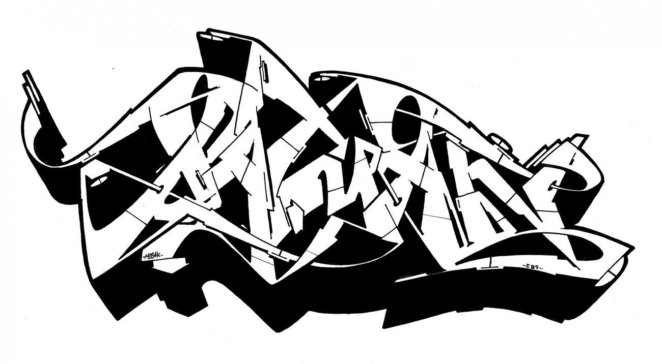 Graffiti Wall - Photo by CosmicSven - Batman, ebs, mosak (2016)