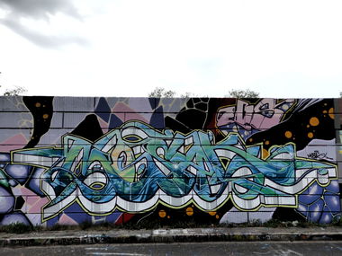 Graffiti Wall - Photo by CosmicSven - Mosak, Ebs, Knut (2016)