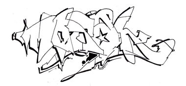 Graffiti Sketch - Photo by CosmicSven (2014)