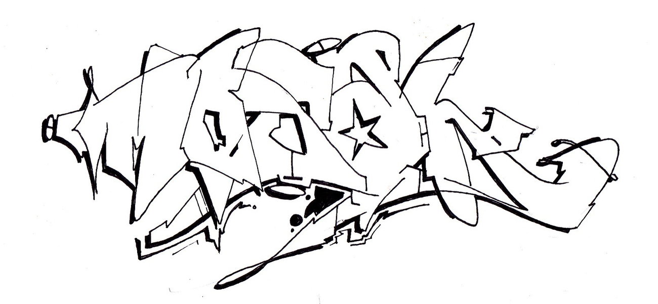 Graffiti Sketch - Photo by CosmicSven (2014)