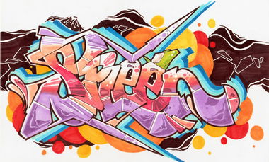 Graffiti Sketch - Photo by CosmicSven - mosak, knut, lans (2017)