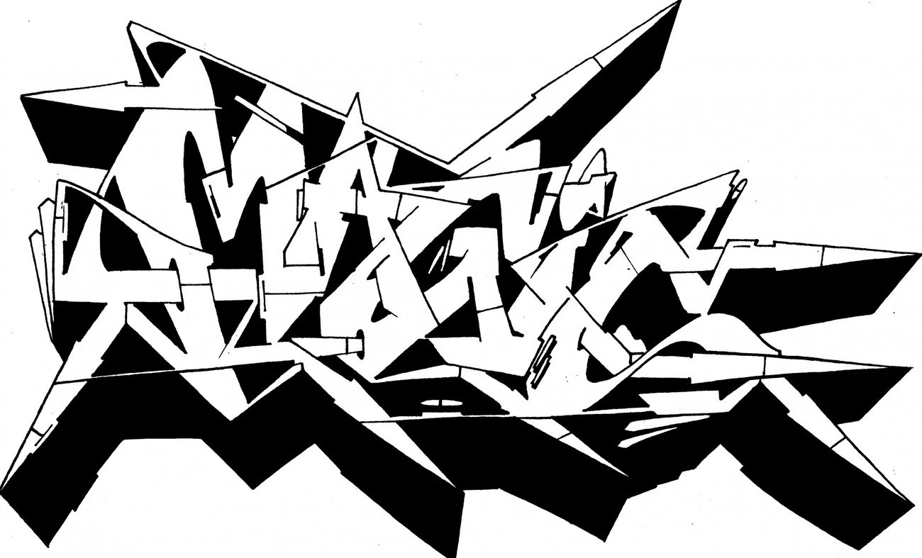 Graffiti Wall - Photo by CosmicSven - mosak, knut, lans (2016)