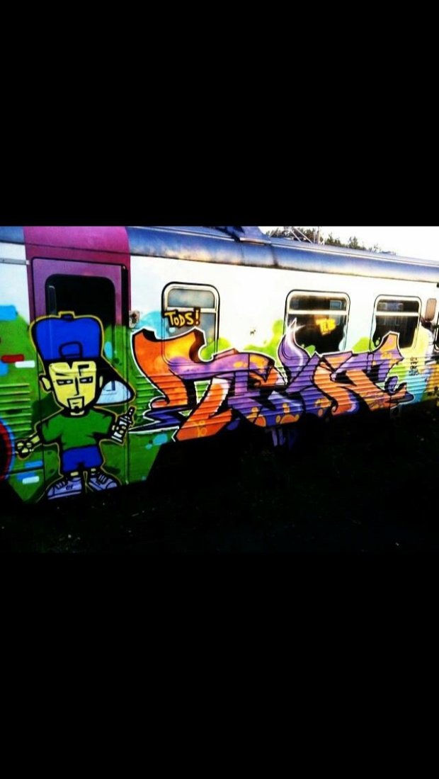 Graffiti Train - Photo by CrackKlaus18 - Tein