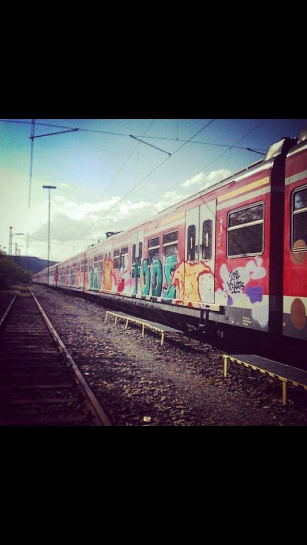 Graffiti Train - Photo by CrackKlaus18 - Tods, ism