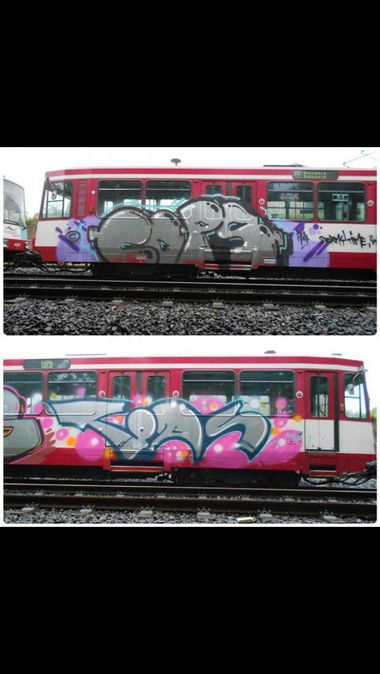 Graffiti Train - Photo by CrackKlaus18 - Cops, tods