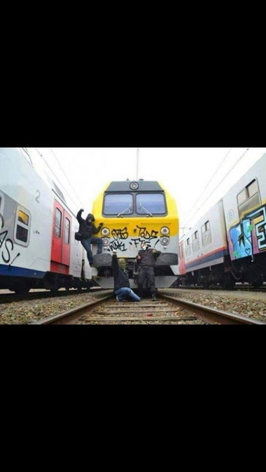 Graffiti Train - Photo by CrackKlaus18 - Org, Tods, wak