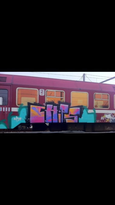 Graffiti Train - Photo by CrackKlaus18 - Chips, org