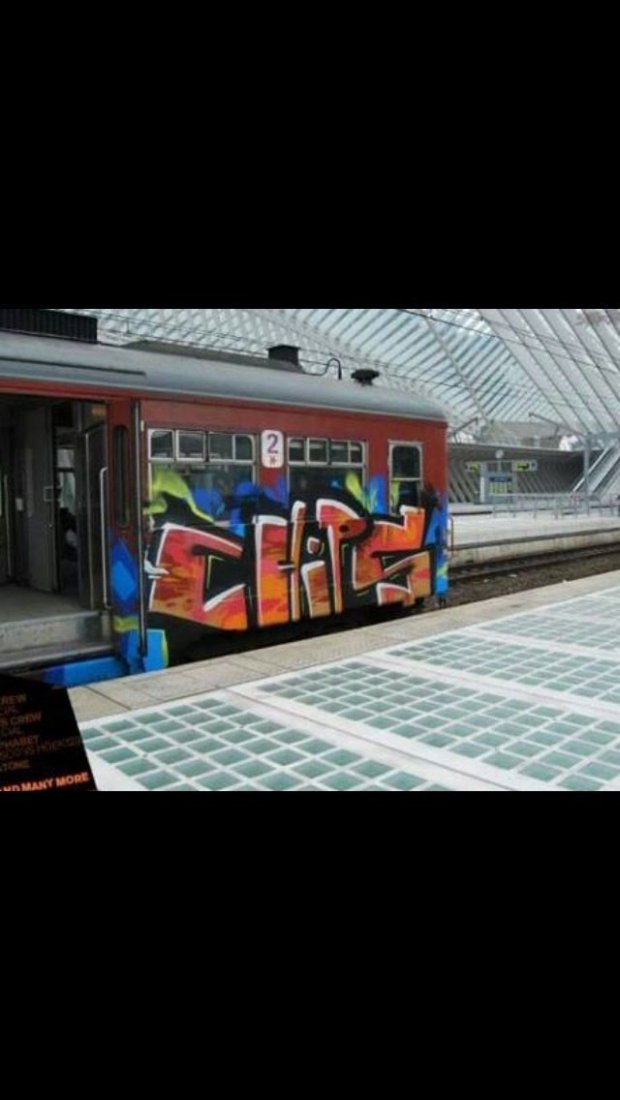 Graffiti Train - Photo by CrackKlaus18 - Chips