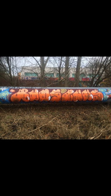 Graffiti Bombing in Rostock - Photo by CrackKlaus18 - Buds