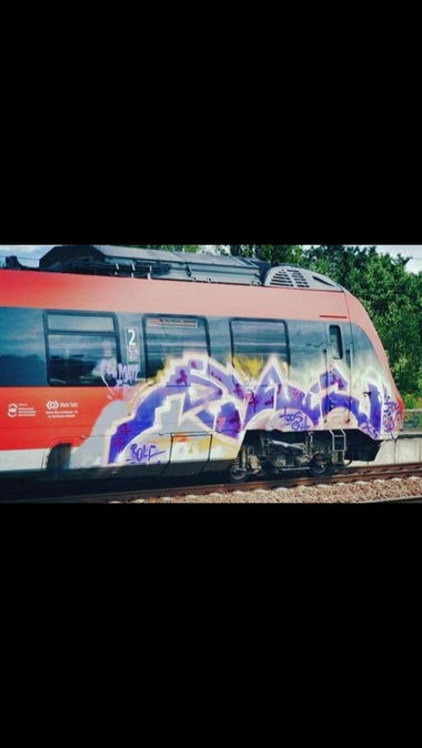 Graffiti Train - Photo by CrackKlaus18 - Fuak