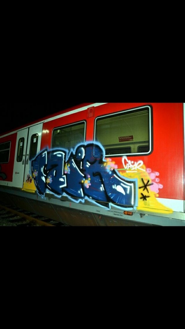 Graffiti Train - Photo by CrackKlaus18 - Cair
