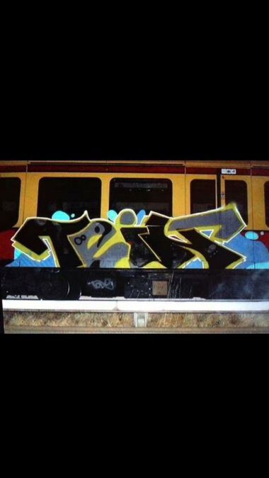 Graffiti Train - Photo by CrackKlaus18 - Tein
